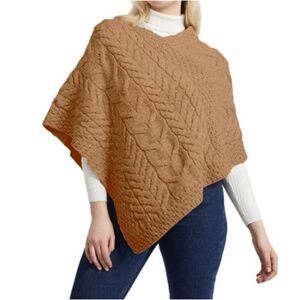BROOKS BROTHERS Cable-Knitted Poncho